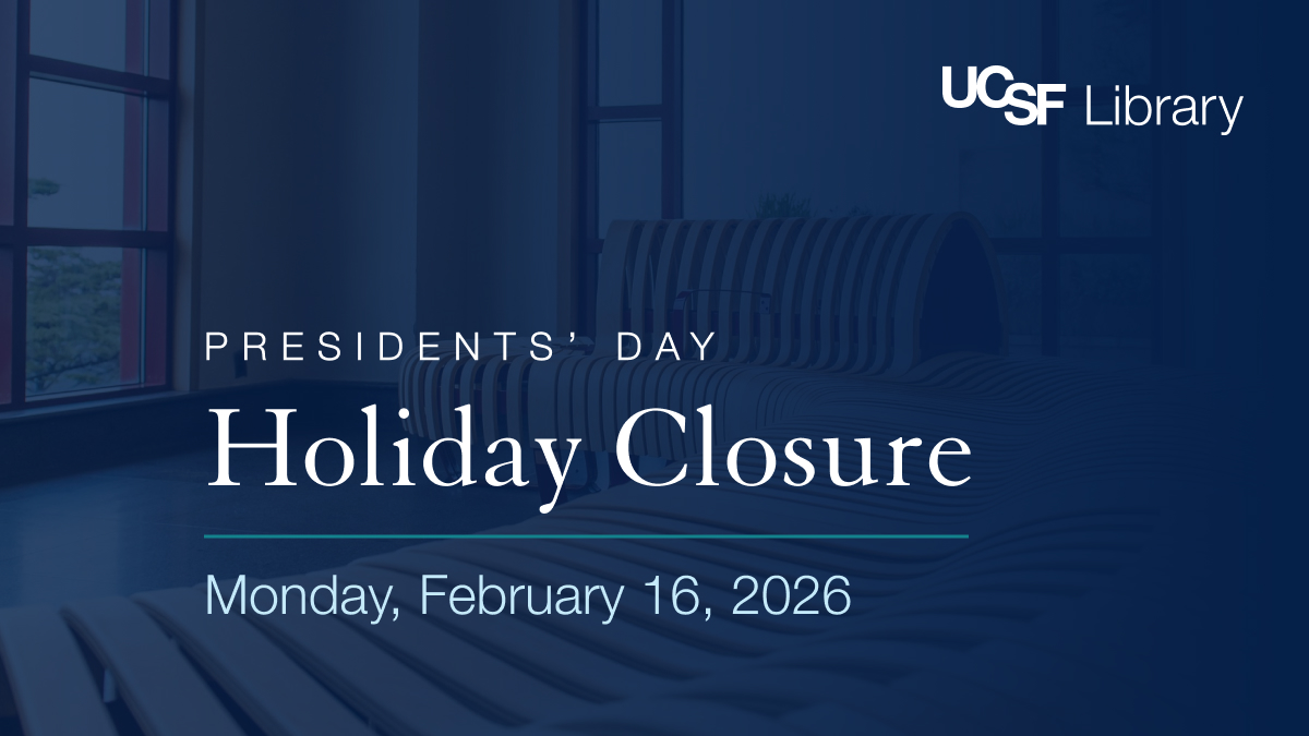 UCSF Library tweet media