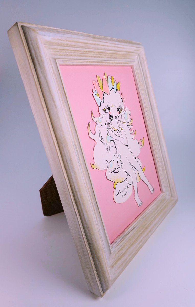 黄菊しーく原画 si_kyu 額付き