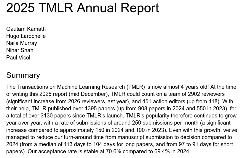 Transactions on Machine Learning Research tweet media