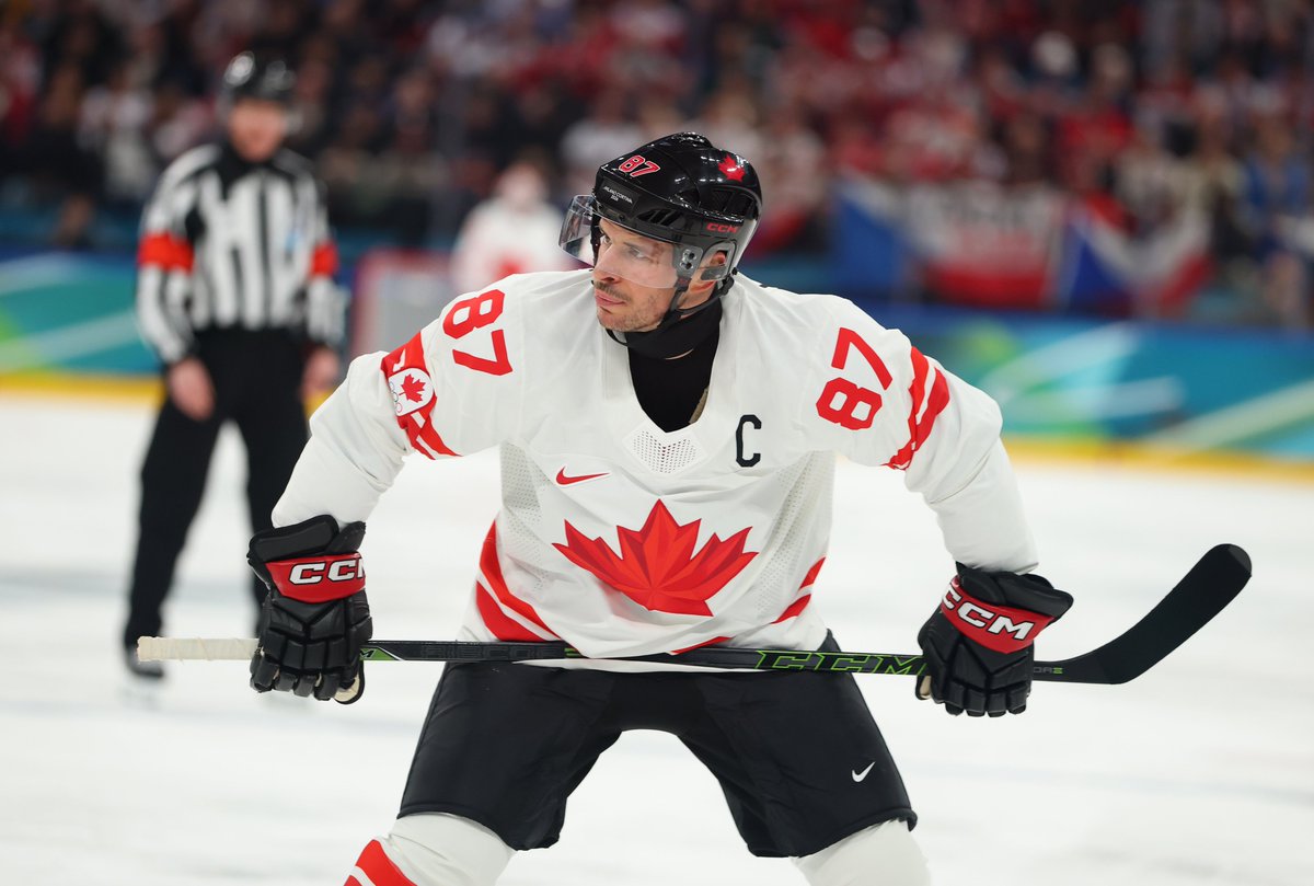 It’s been a LONG 12 years but Sidney Crosby is once again an Olympian 📸🔥🇨🇦
