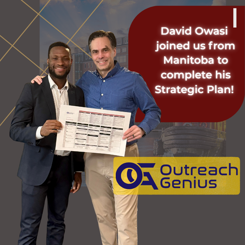 johnstpierre100's tweet photo. Spent 2 intense days with David Owasi, founder of OutreachGenius.
We didn't start with revenue.
We started with his life plan.
Then aligned it with his strategic business plan.

Ambition is powerful.
Alignment is everything. https://t.co/epkJ4UJeOp