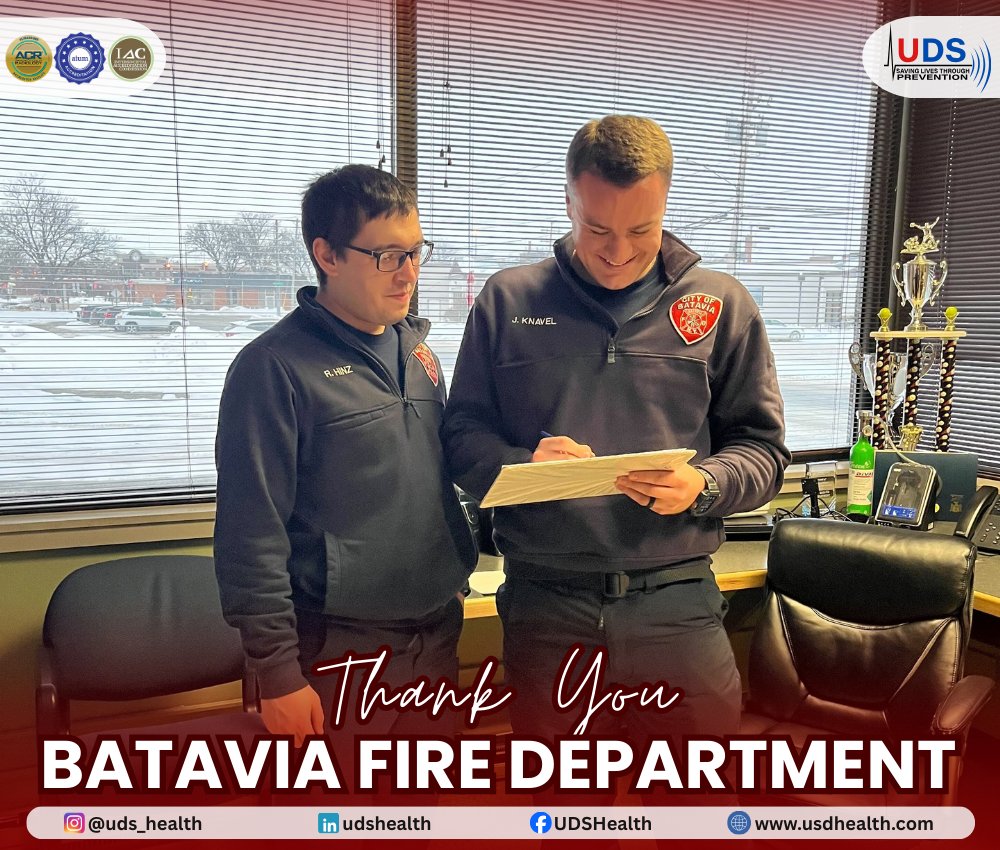 UDSHealth's tweet image. Mission: Early Detection. 🚒 We just wrapped 5 days of screenings with the Batavia Fire Department under the New York State Program. Thank you for the warm welcome and for making firefighter wellness a top priority! #Batavia #NYFire #EarlyDetection #UDS