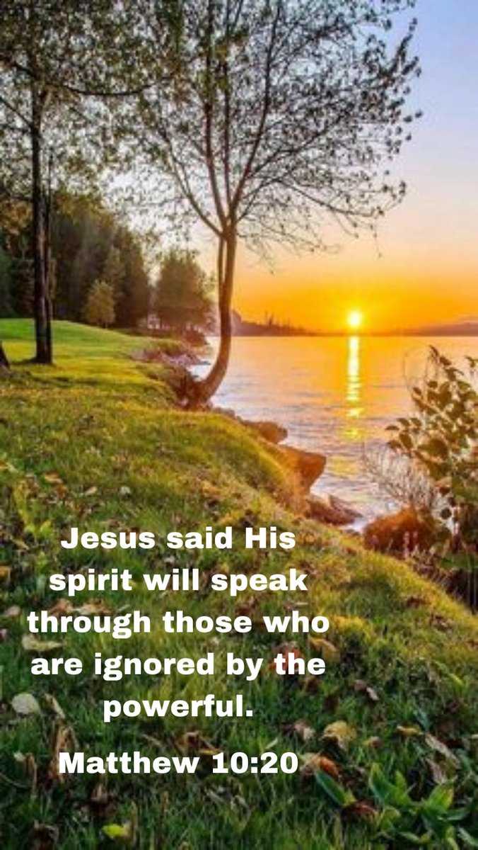 GOD’S SPRITUAL WILL SPEAK TO THE IGNORED