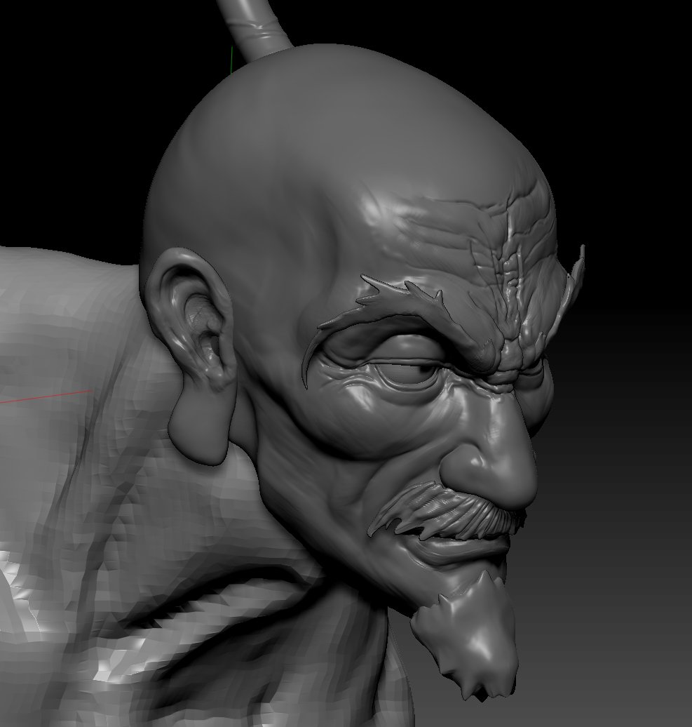 ymk64647403's tweet photo. Netero WIP 
#ZBrush #WIP #HUNTERHUNTER https://t.co/VkpsuwtsUW