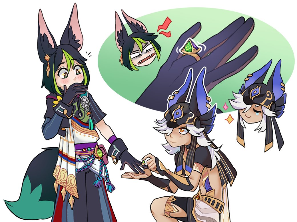 It was his lucky dice btw

#tighnari #cyno #cynari