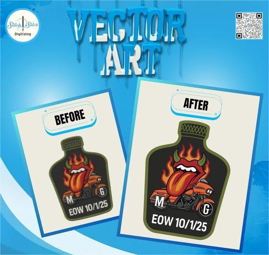 Peter_Pan_50's tweet photo. Before ➡️ After (Vector Conversion) ✨
Turn low-quality logos into clean, print-ready vectors.
💼 Professional Vector Service
💲 Starting from $10 (Price depends on logo complexity)
📩 DM for orders

#vectorart #Embroidery #Custompatches #logodigitizing https://t.co/tgt7N85wJj