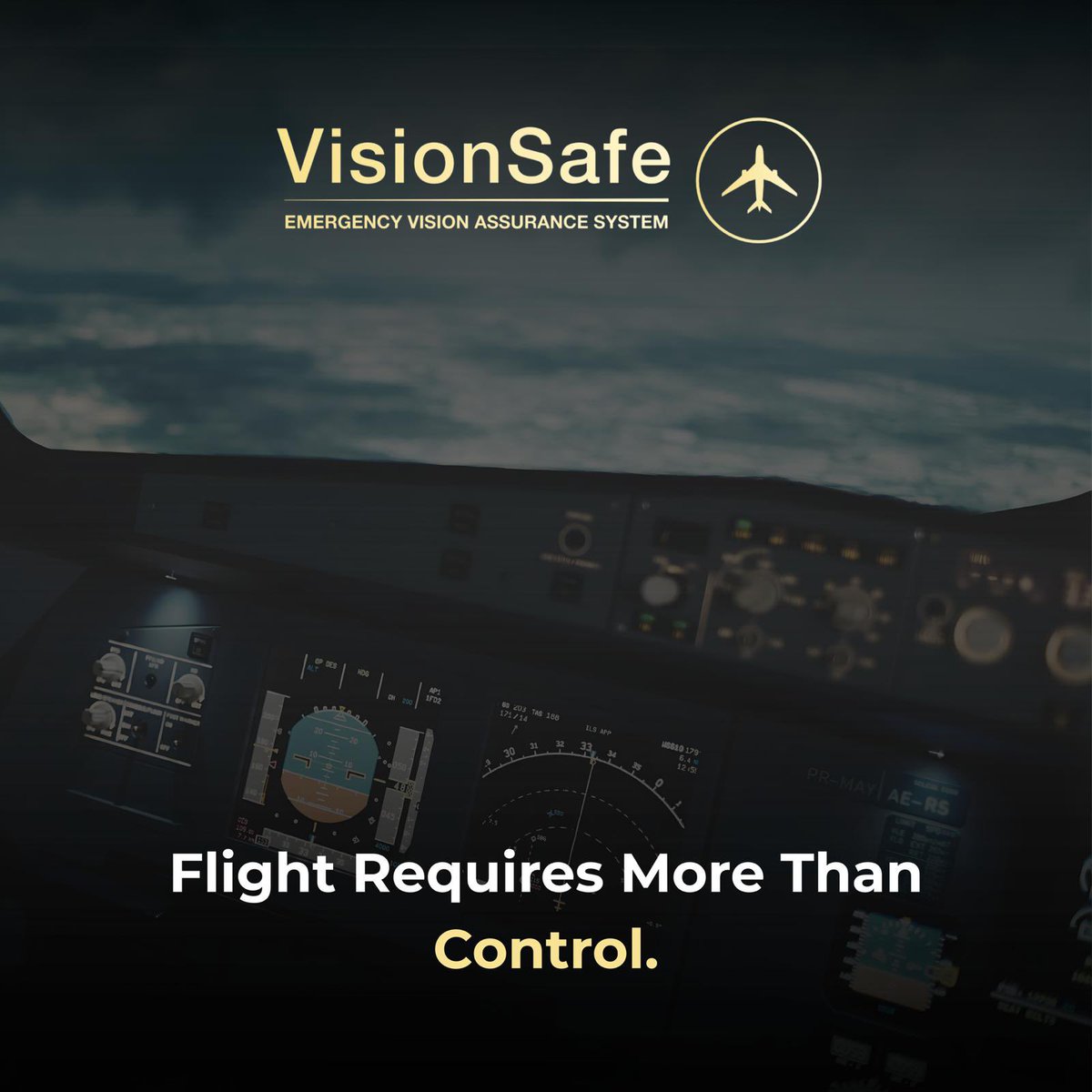 An aircraft can be controllable and still unsafe.
If the pilot can’t see.

In many smoke events, the aircraft is still flyable.
Engines respond.
Flight controls work.
Systems remain online.

But control alone isn’t enough.

Because flying an aircraft also requires:
seeing
