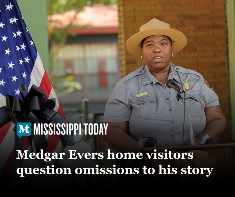 “I thought it was the weirdest thing."

Visitors to the Medgar &amp; Myrlie Evers Home National Monument said park rangers told them they can no longer discuss bloodstains on the driveway or refer to Medgar Evers' assassin as a racist. ow.ly/KLTp50Yepfc