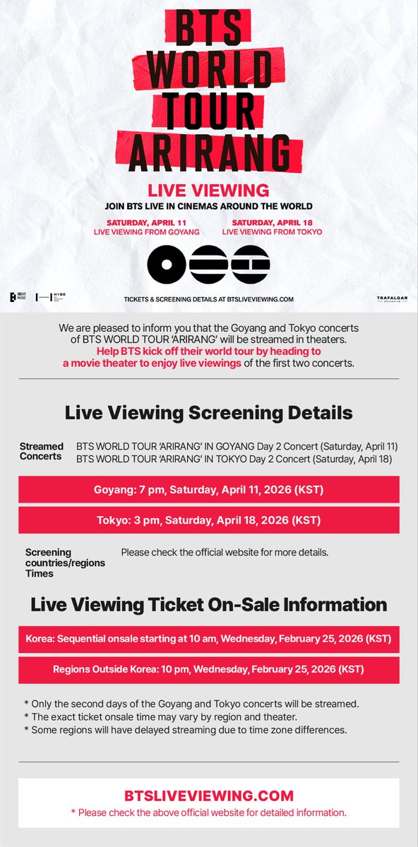#하이브 #Trafalgar keep making the choice to screen &amp; provide HYBE content in the middle of the ongoing genocide to those engaged in the illegal apartheid occupation of Palestine. 

Once again we call for the artwashing to stop
#HybeDivestFromZionism 

🔗 btsliveviewing.com/sign-up/