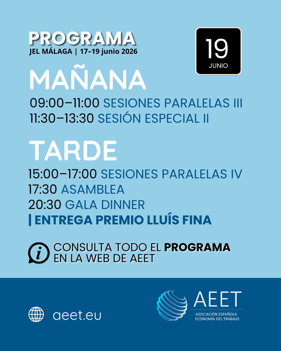 Asociación Española de Economía del Trabajo (AEET) tweet media