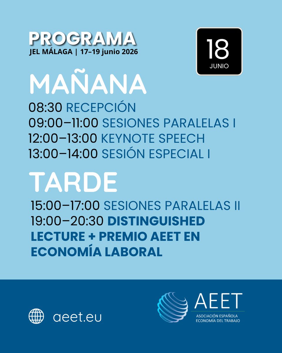 Asociación Española de Economía del Trabajo (AEET) tweet media
