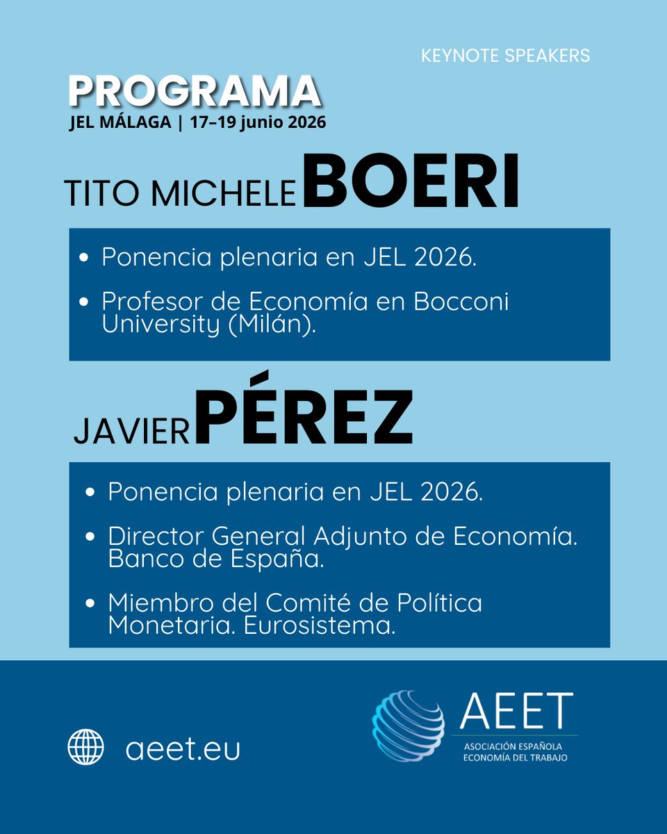 Asociación Española de Economía del Trabajo (AEET) tweet media