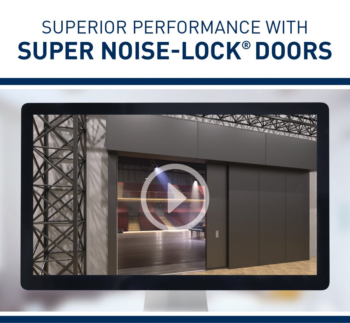 When high noise levels demand a higher level of performance, our Super Noise-Lock Sliding Door delivers. Engineered for extreme sound control, this heavy-duty door is built to protect sensitive spaces from disruptive noise.

Watch our video: hubs.ly/Q042M7hS0