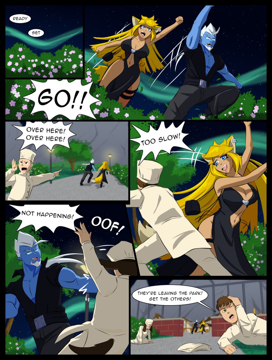 Zengi and Akitsui make an escape to the city.
Also Thanks for the 100 followers!
#Comic #Manga #Gnosis #Milestone