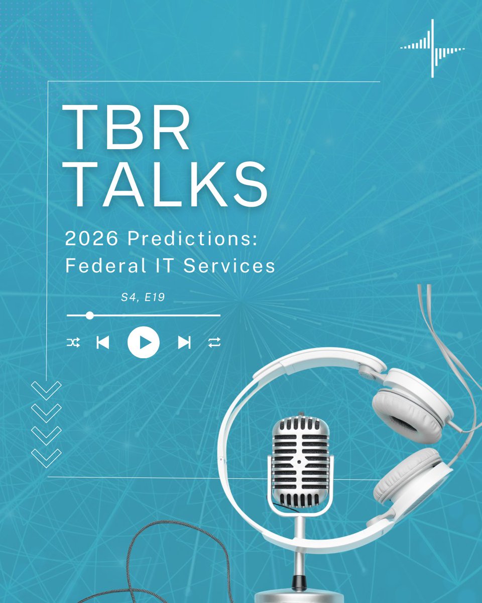 TBRinc's tweet image. This week's lunchtime listen🎙️ 2026 Predictions: Federal IT Services

🔗  hubs.ly/Q0425_8y0

Episode highlights:
☑️ The new normal, post-government shutdown
☑️ Prioritizing defense over civilian or health opportunities

#B2Bpodcast #TBRTalks #marketintelligence #federalIT