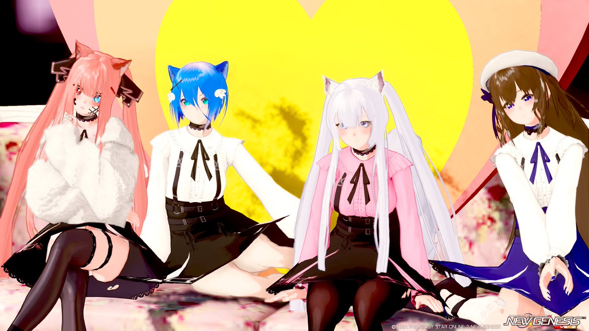 モコちゃんとフレさん達に遊んでもらったー！
CSのクオリティ凄かった……🥹

#PSO2NGS_SS