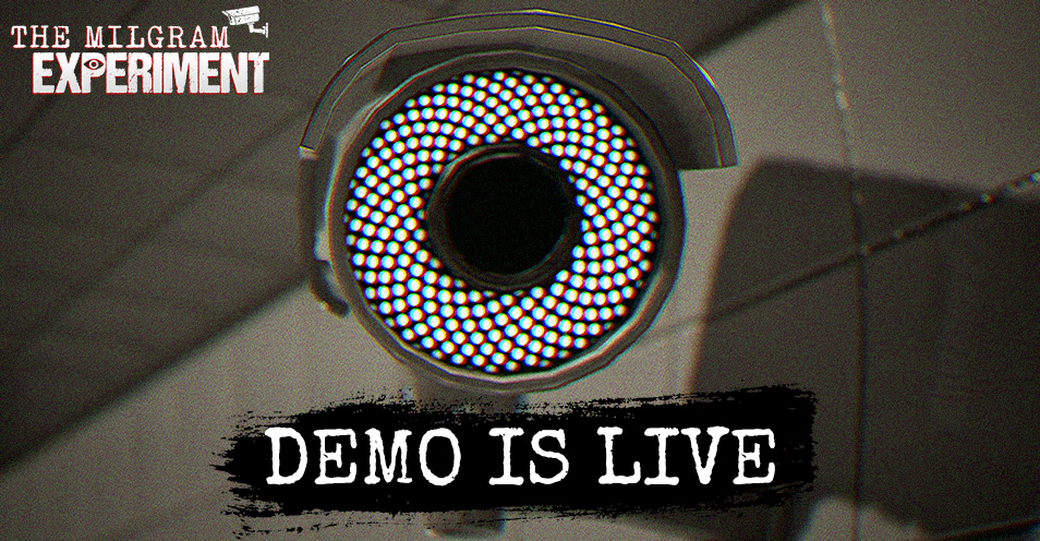 The #Milgram Experiment #demo is now live on #Steam 
Please let me know what you think and don't forget to leave a review as it helps us indie devs to reach more players!

#finally #pcgaming #liminal #horror #gamedev #indiedev