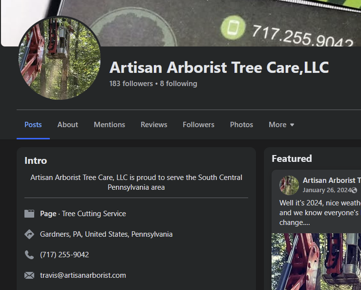 Meet Travis Jacobus, owner of The Artisan Arborist tree service operating in Gardners, PA. He's calling on protesters to harm ICE agents. You're welcome! #Dindu