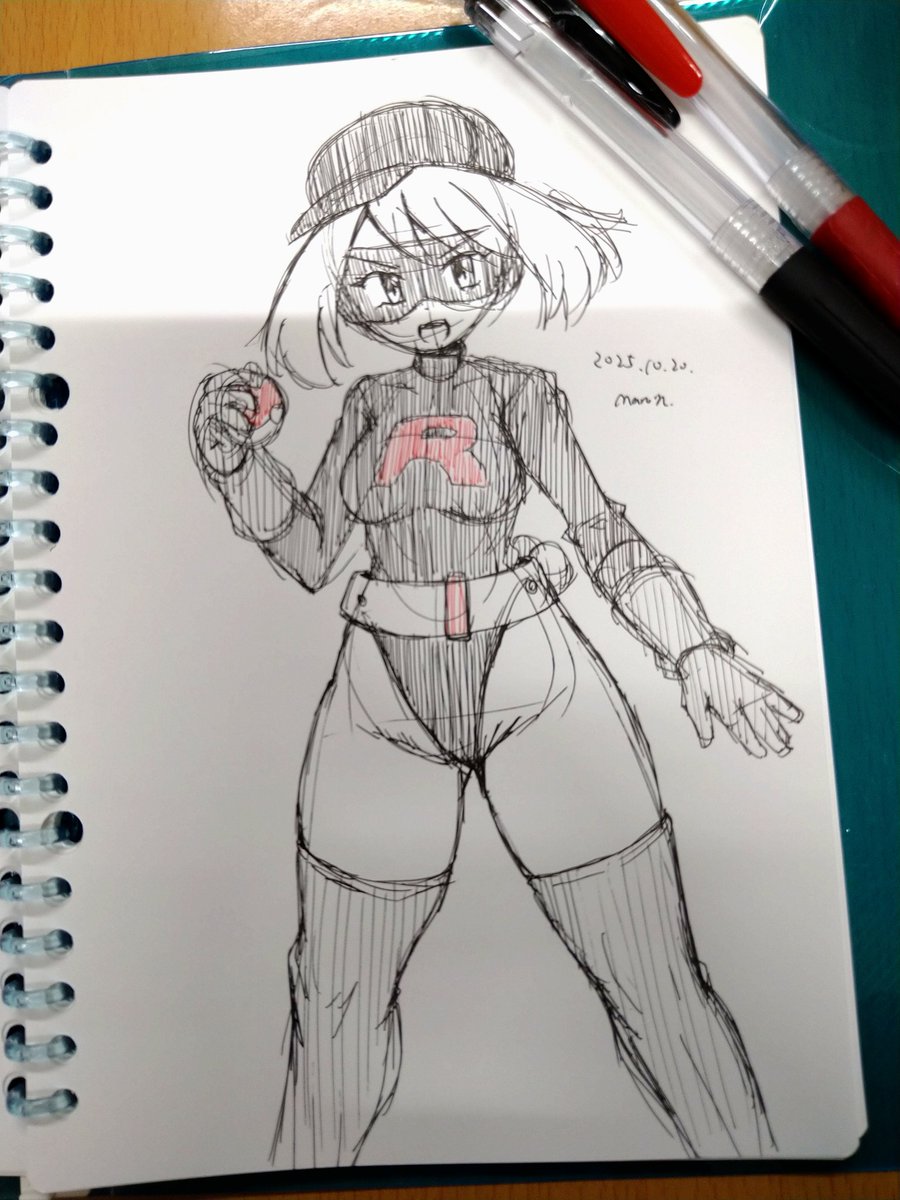 Q8sGumRJNNTgLIq's tweet photo. #私はこういう絵を描いています 
落書き女戦闘員編。 https://t.co/KJjUxB04wf