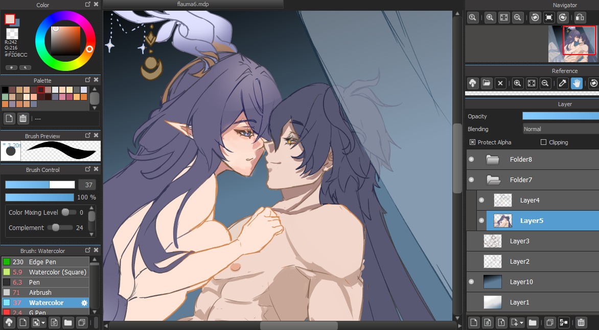 CW // slight nudity, minors pls look away 

WIP #Flauma