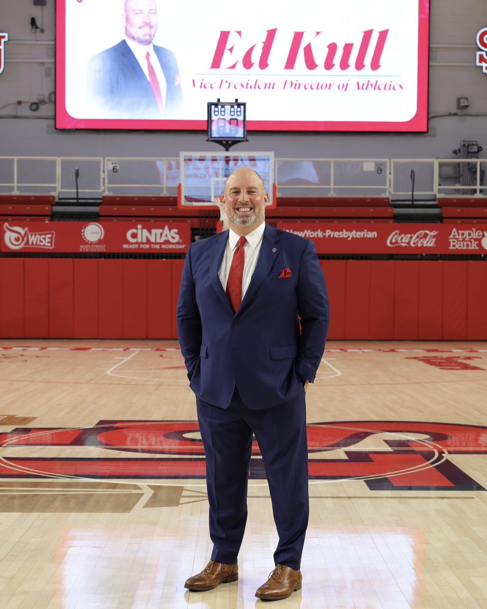 StJohnsRedStorm's tweet photo. Happy birthday to Vice President and Director of Athletics @EdKullStJohnsAD! 🥳

We are thankful for all that you do for our student-athletes and our department! https://t.co/uyZx0uaXdu