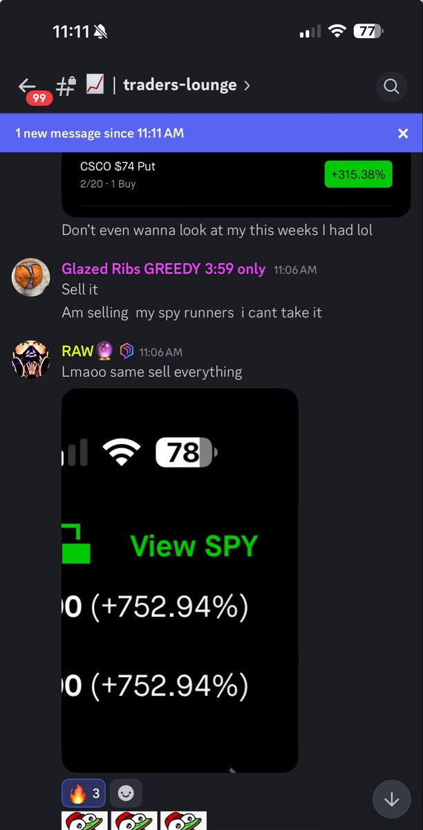 Called for $689 this morning on $SPY we got it!  Selling this last $CSCO con for 425%