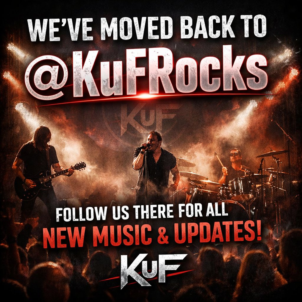 kufrecords's tweet photo. 🎸 KuF update!
We’re moving back to our original home 👉 @KuFRocks
All  updates will be there from now on
Please follow us and stay connected! 🙌 https://t.co/SUmE7253t2