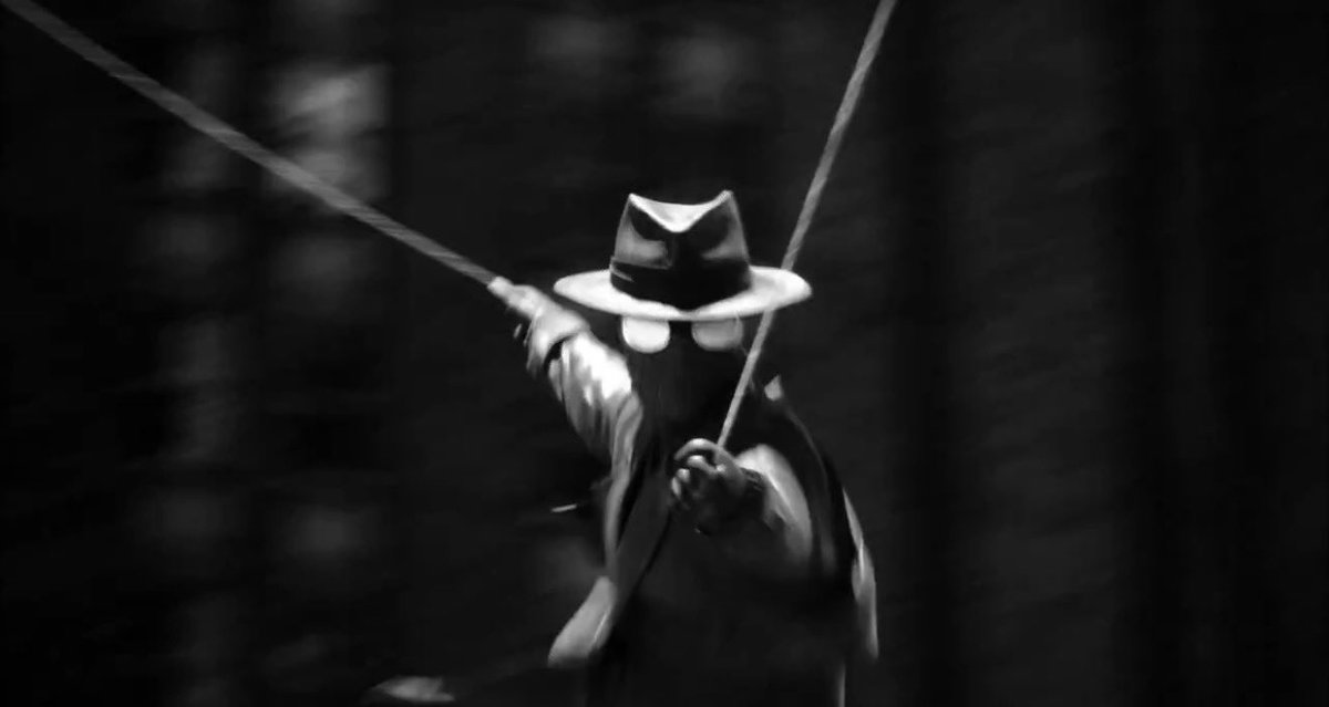 stevendeltoro's tweet photo. I think watching #SpiderNoir in black &amp; white is the move chat 👀 https://t.co/pa7hXntICs