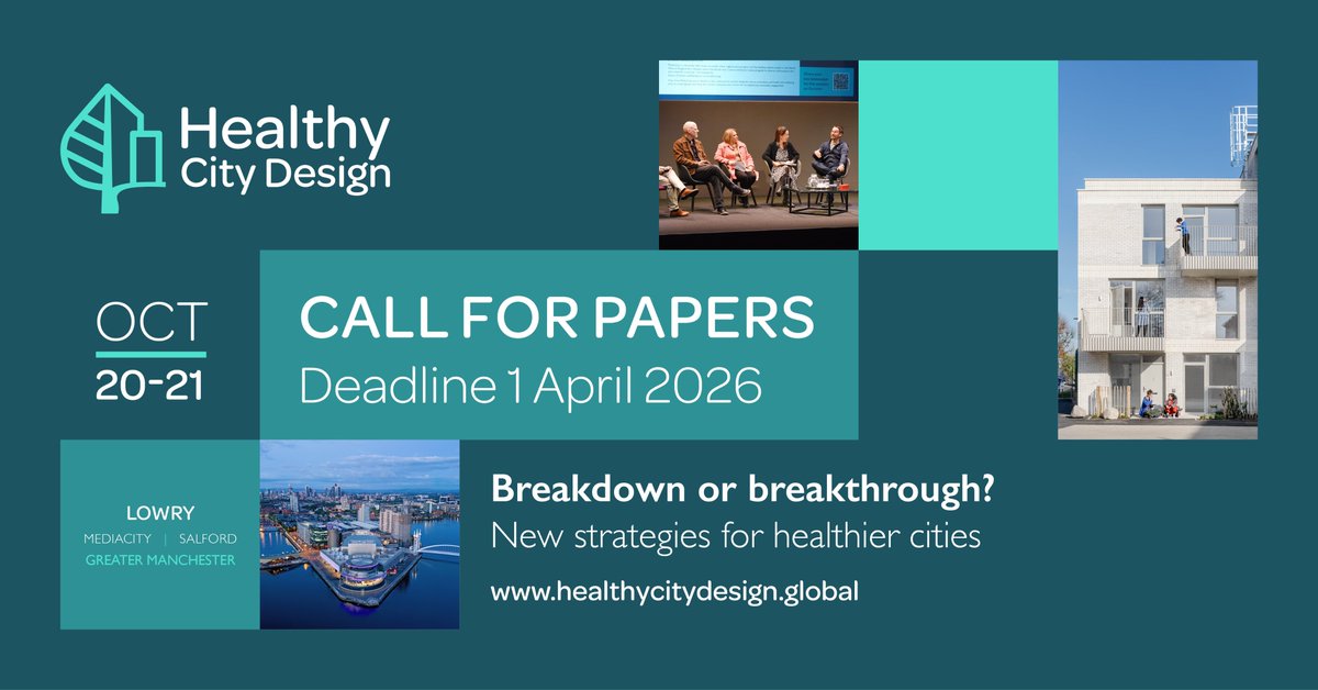 Healthy City Design 2026 International Congress tweet media