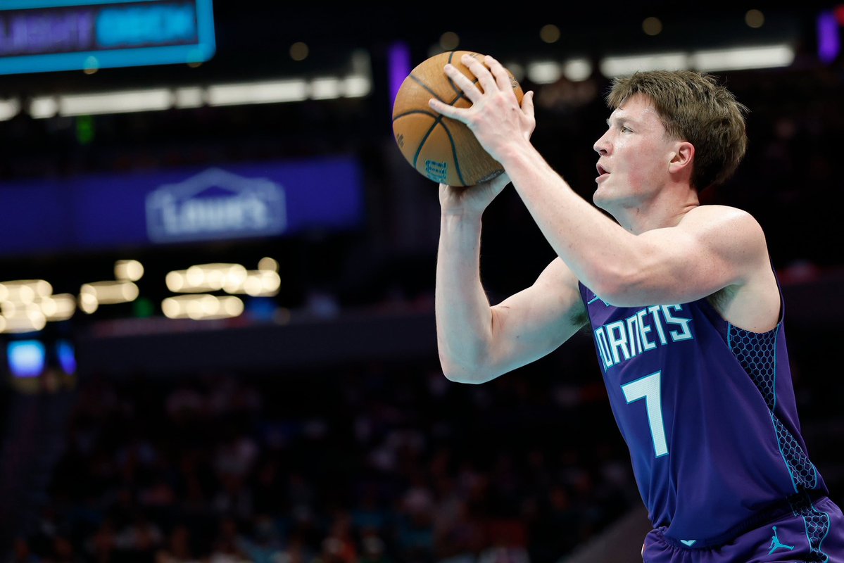 Going into the All-Star break, #Hornets Kon Knueppel has 183 three-pointers on the season

Rookie record for a single #NBA season is 206 

Still 27 games left on their schedule 

<a href="/wcnc/">WCNC Charlotte</a> | #HiveMentality
