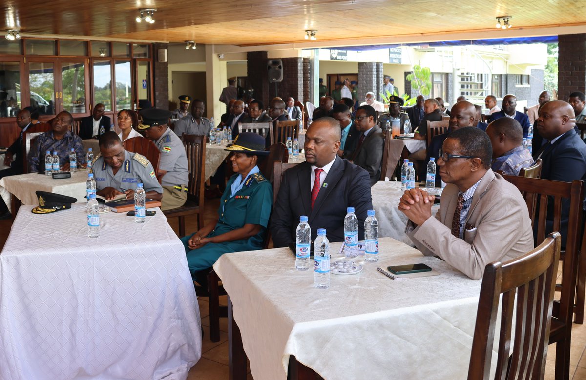 PoliceZimbabwe's tweet photo. The Commissioner-General of Police Stephen Mutamba hosted a ZRP National Crime-Business Indaba at ZRP Golf Club this morning. The Police and Business Executives explored several strategies of fighting crime in the country, areas to collaborate and capacitation of the Police in providing quality service to Zimbabweans. The executives took the opportunity to raise pertinent policing concerns which the Commissioner-General of Police has promised to address. Key resolutions to be followed up were raised by the executives and Police Commanders.