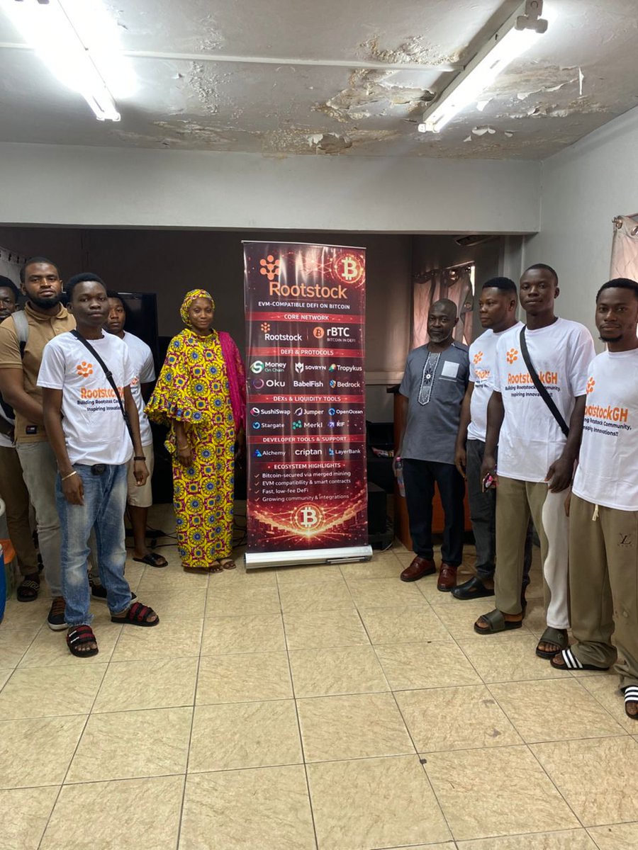 RootstockGH's tweet photo. @kafcrypto @rootstock_io @RootstockColl @RootstockLabs @rootstockinfra @rootstock #ROOTSTOCKGHANA "building Rootstock Community of users and developers in Ghana!    Meetup series in pics.We are ready!!! https://t.co/yJeGcOMqVi