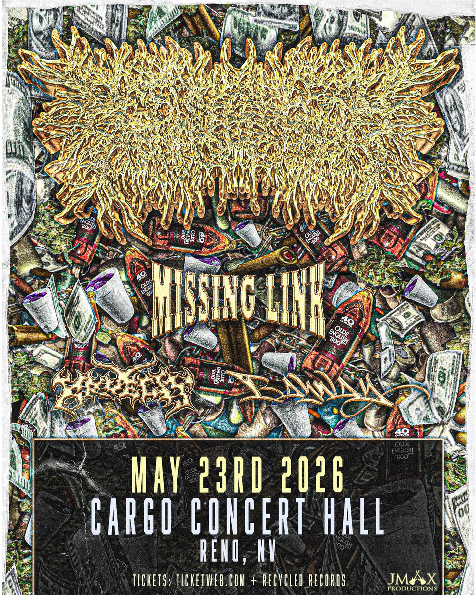 🩸 NEW SHOW ANNOUNCEMENT 🩸 
We heard you wanted something heavy. 😏 #PeelingFlesh is coming to Cargo, and they're bringing #MissingLink, #Kruelty, and #Bayway with them! Get ready for a brutal night. Tickets on sale now at bit.ly/PeelingCCH26. 🔗