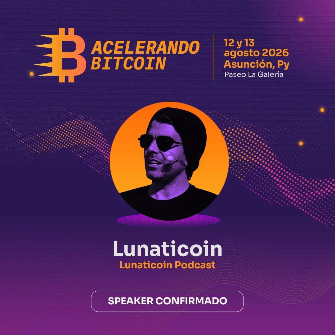 acceleratingbtc's tweet photo. Este 12 y 13 de agosto, en una nueva edición de https://t.co/p24JlF1WM8, nada más y nada menos que @lunaticoin estará como director de orquesta y articulador de lo que estamos construyendo en América Latina. 
Bitcoin ya ganó y ahora el objetivo es acelerar lo inevitable. 🧡🔥 https://t.co/AKpS0zHKmJ