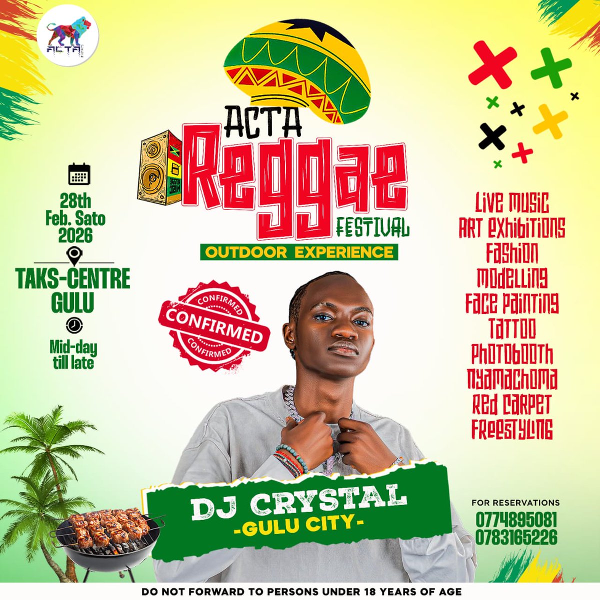 Catch DJ Crystal live at the Reggae Festival in Gulu this 28th! 🇯🇲🎶 
Get ready for heavy vibes, pure reggae energy, and nonstop good music under the stars.
Tag your crew, bring the good vibes, and let’s make it legendary! 💚💛❤️ #GuluReggaeFestival #DJCrystal #ReggaeVibes
