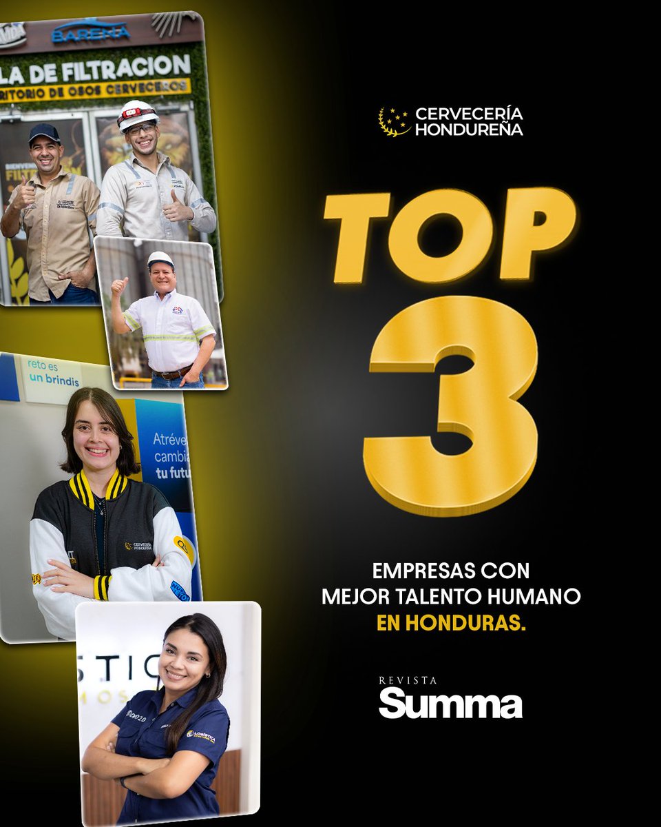Nuestro talento es el ingrediente que nos hace únicos.

Hemos sido reconocidos en el Top 3 de empresas con mejor talento humano en Honduras por la revista SUMMA,  una publicación que destaca a los equipos que marcan la diferencia. 🍺🏆​

¡Brindamos por este logro !