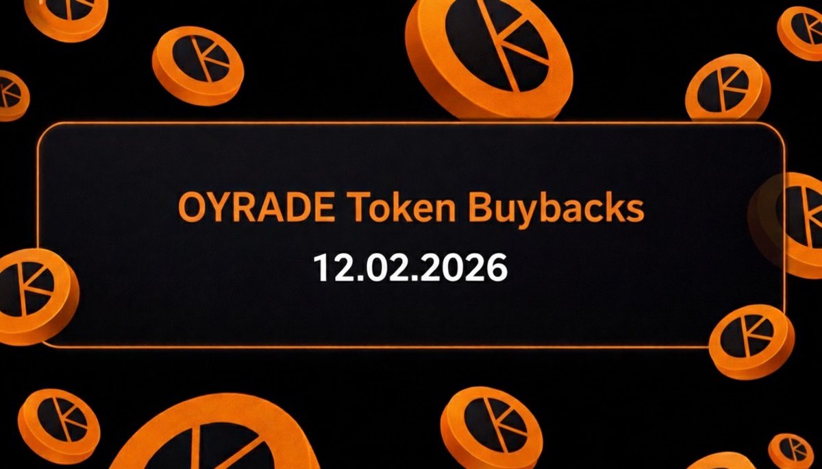 Claimed Fees Buyback - Feb 12, 2026

Buyback for today is completed.
We’ve used the claimed fees generated on <a href="/Pumpfun/">Pump.fun</a> to repurchase $OYRADE via our dev wallet.

As we move forward, claimed fees will continue to be routed into ongoing buybacks to help strengthen our operational