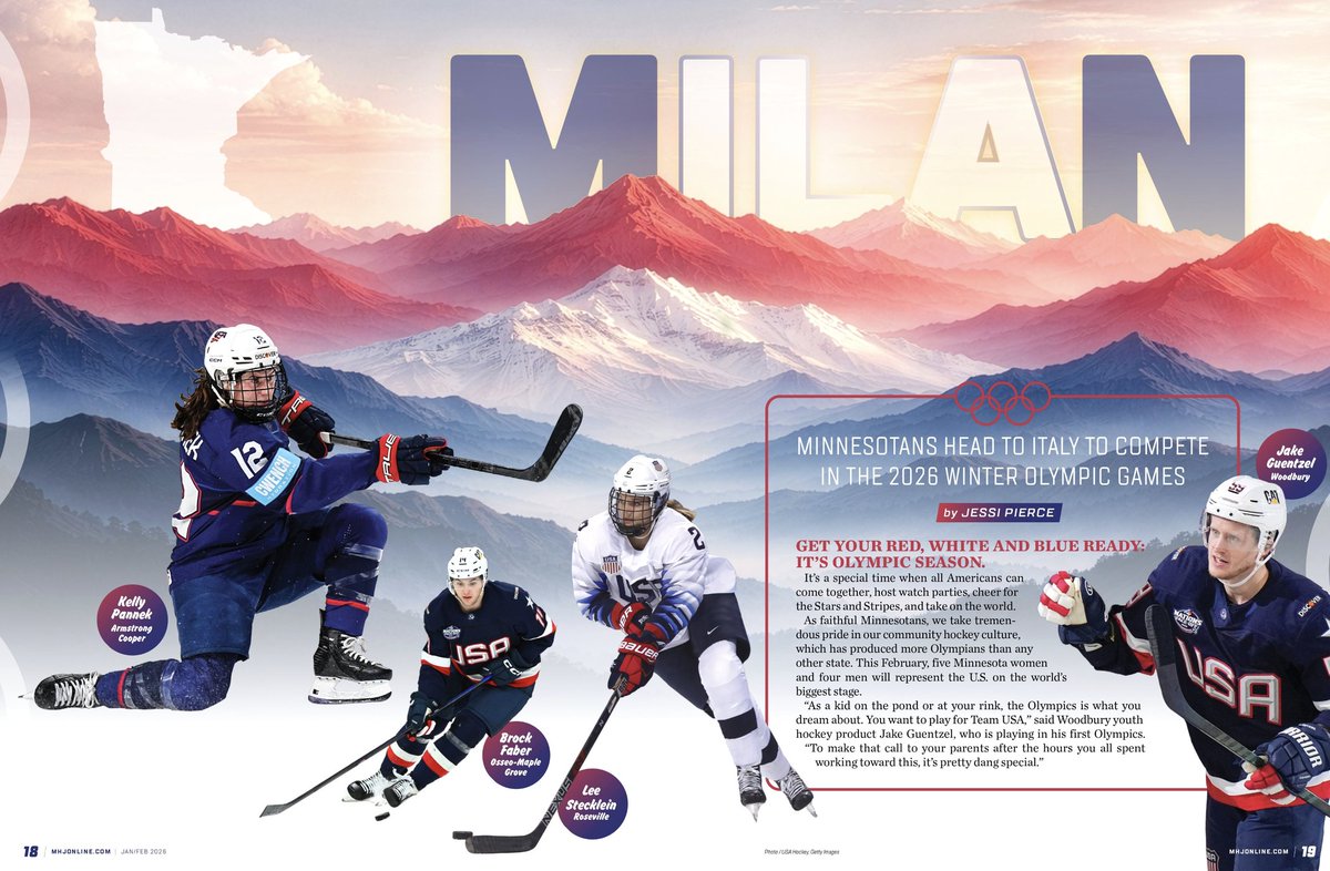 mnhockeyjournal's tweet photo. 🏒The Men's and Women's Olympic Tournaments are officially underway. Team USA is packed with Minnesota talent, including five women and four men. Check out this feature story for the full list, player insights and more.

🇺🇸 https://t.co/linZteBo21? https://t.co/EjWRle3nH9