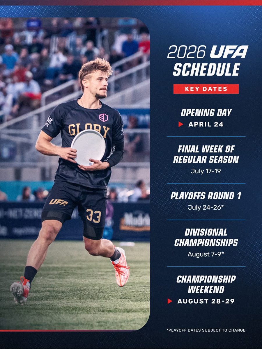 Ultimate Frisbee Association 🥏 UFA tweet media