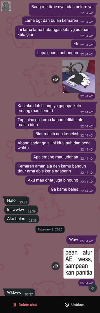 💚 htsku ada masalah jadi minta space, kuiyain tapi beneran ngilang ampe 4 hari, ku chat begini soalnya gajelas sampe kapan, jawabnnya gitu doang, kemaren chat lagi buat ngasih closure goodbye, lega bgt
