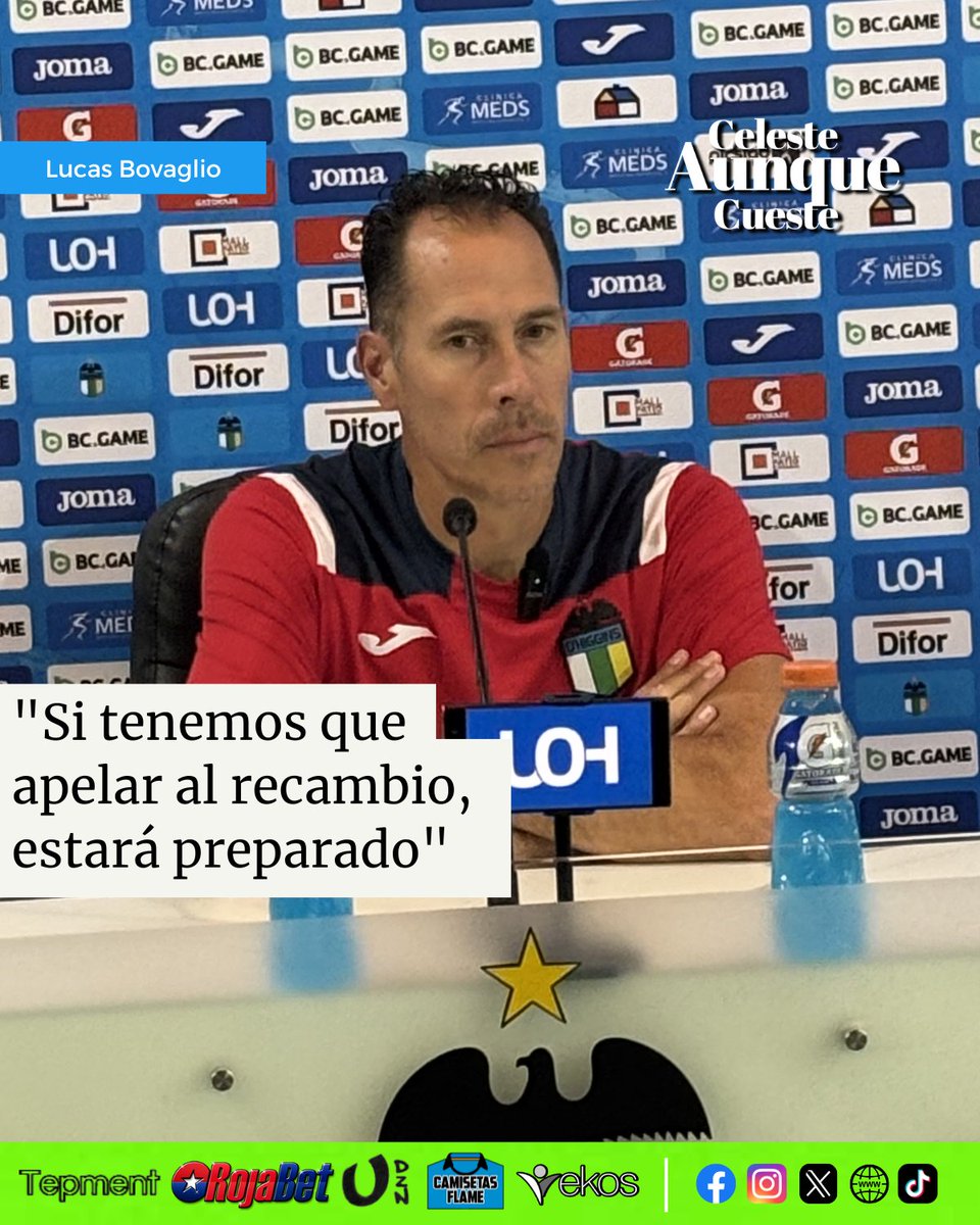 #Conferencia 🎙 | Lucas Bovaglió explicó que hace 2 semanas los jugadores titulares y suplentes vienen realizando un trabajo físico y táctico para rendir de la mejor manera cuando les toque sumar minutos. #CelesteAunqueCueste✍🏻