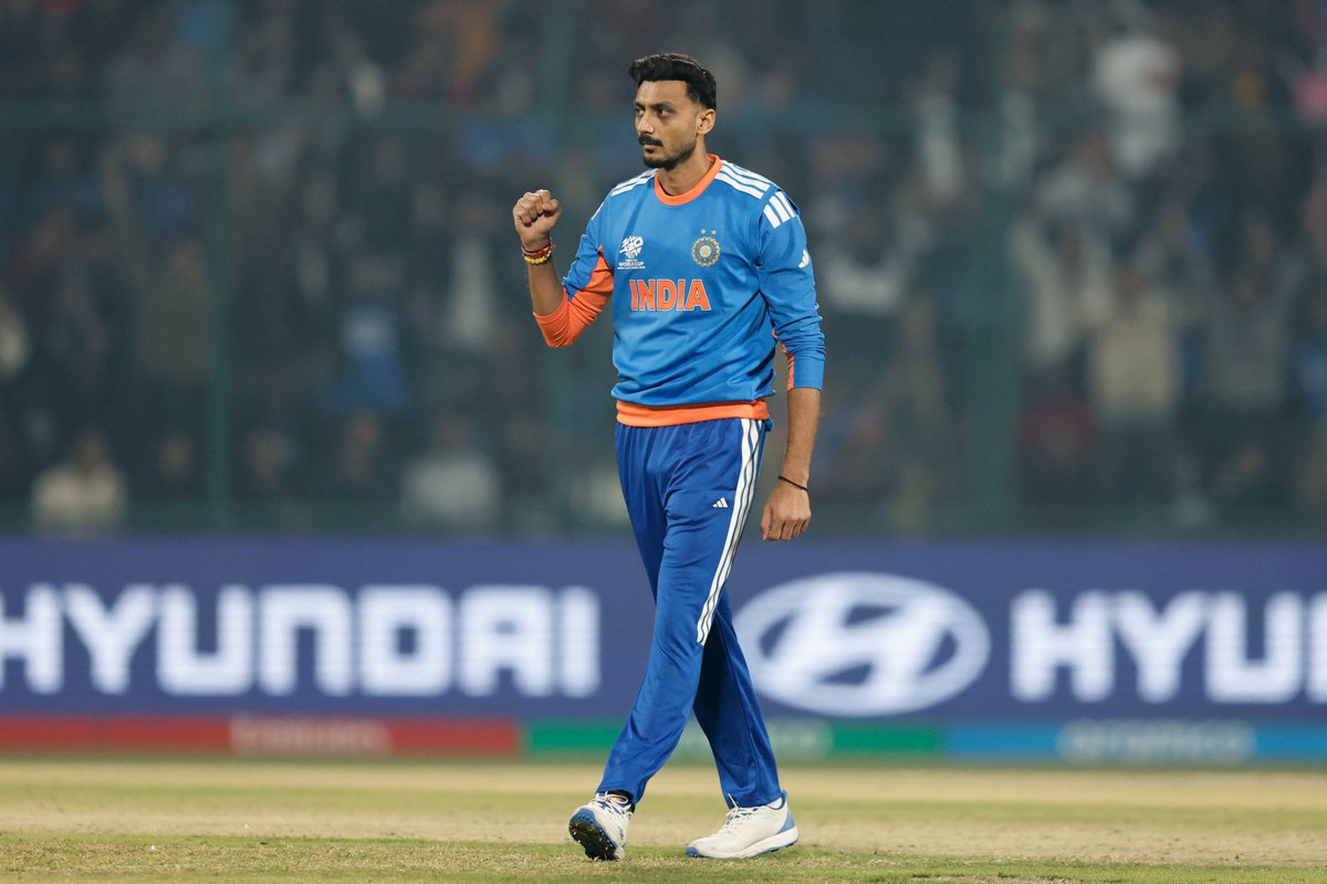 Indiansports31's tweet photo. AXER PATEL TAKEN HIS 2ND WICKET IN THIS MATCH 🔥 

#T20WorldCup2026 #AxerPatel #T20WC2026 https://t.co/725Cx11Lgd