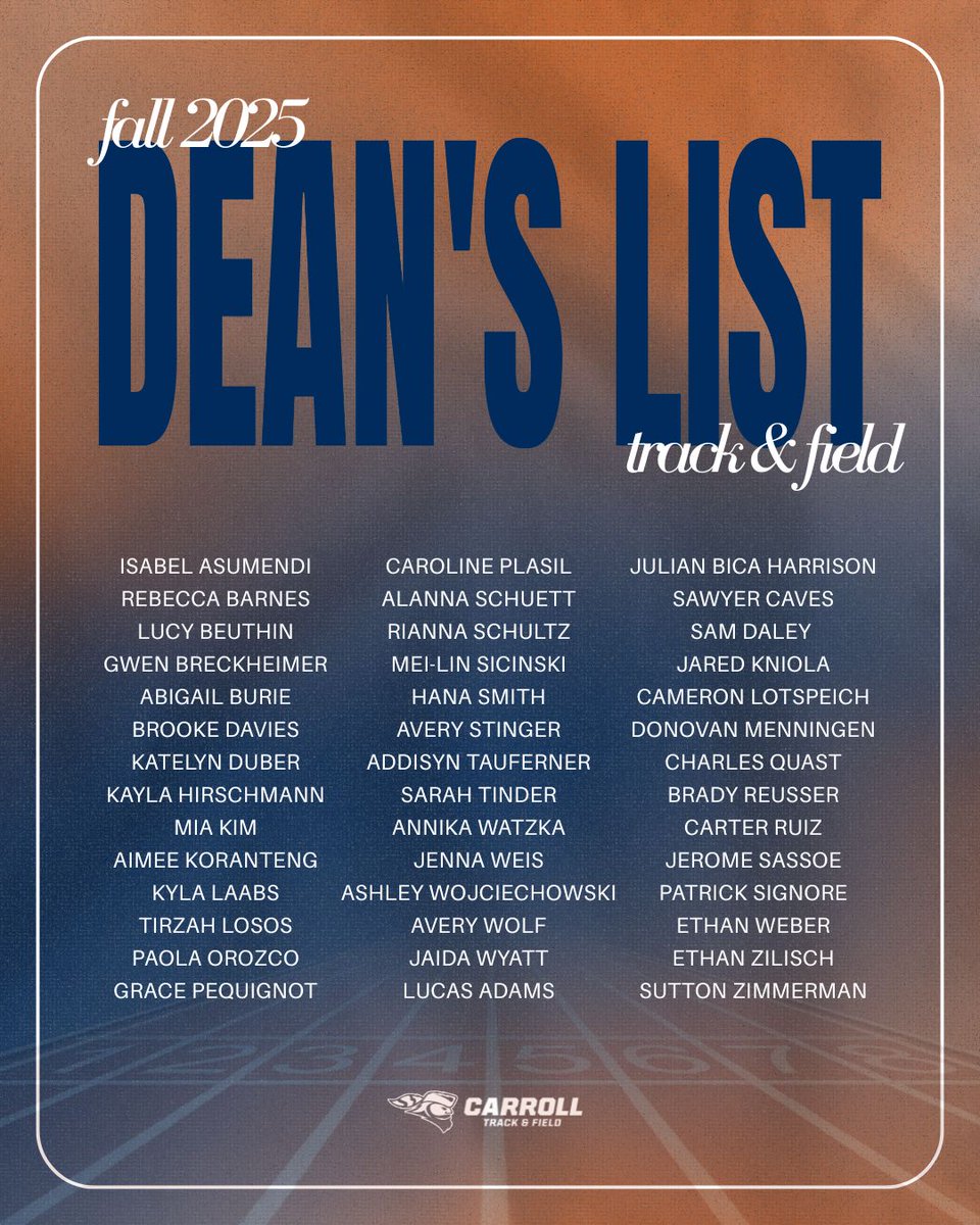 Carroll U. Track tweet media