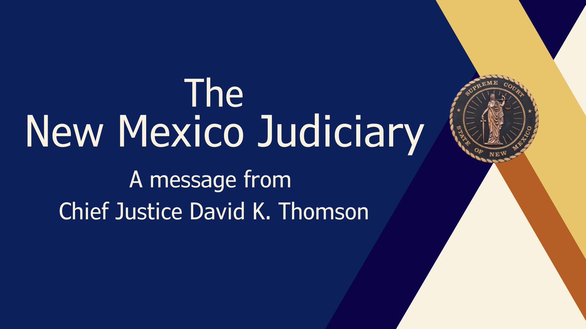 In FY25, the Judiciary resolved 288,000 civil and criminal court cases and conducted 683 jury trials statewide. Supreme Court Chief Justice David K. Thomson shares a few of the Judiciary's  accomplishments and goals for 2026. youtu.be/n4nplZo1qBc #nmcourts #NewMexico
