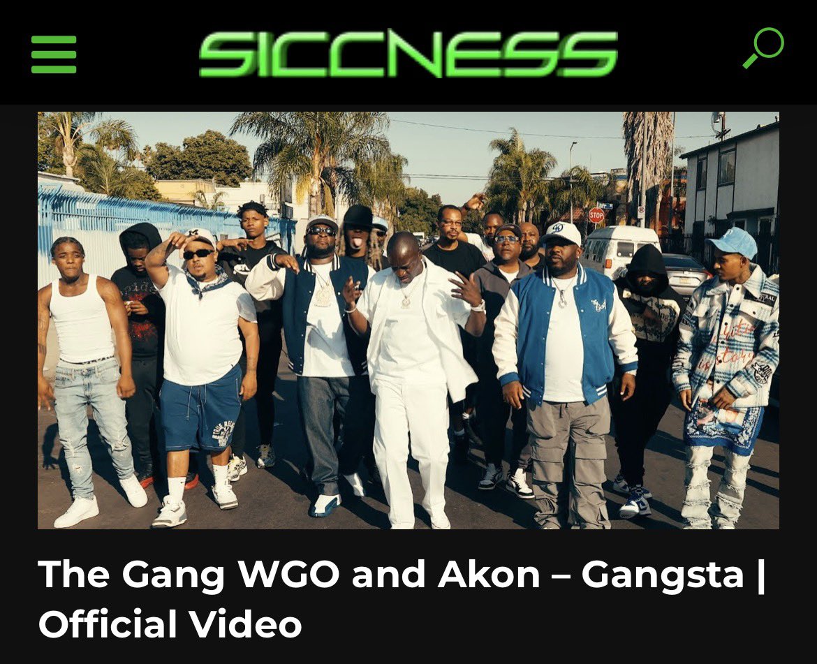 The Gang WGO and Akon – Gangsta | Official Video siccness.net/wp/the-gang-wg…