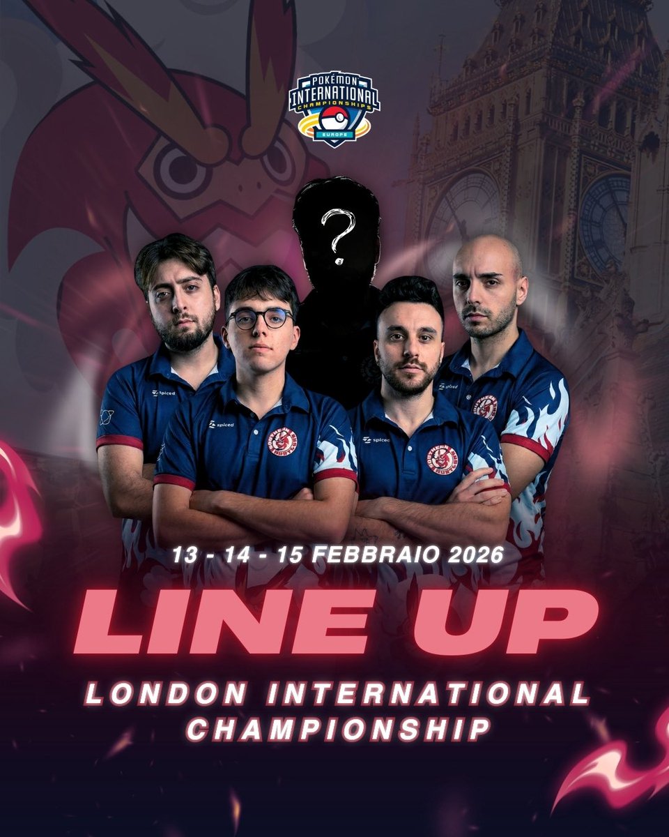 Stamm ‘nderr London 🔥 

This is our line up for European Pokémon International… but wait a second?! 
We have a new player in the roster!
Stay tuned for the announce🔥🔥