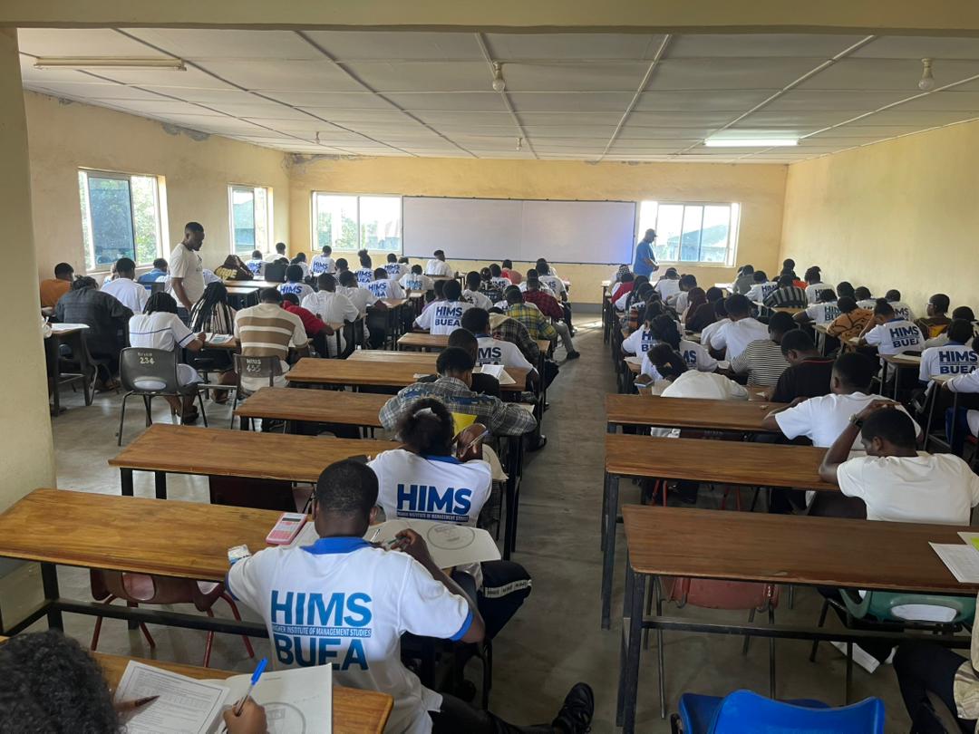 HIMSBUEA2's tweet photo. rigorous lectures, revision, and practical sessions with the learners for a better understanding of their subject matters.

 The President and management of HIMS Buea wish you all the best as you sit in for you first semester examinations. Goodluck https://t.co/zksGW7oq9J