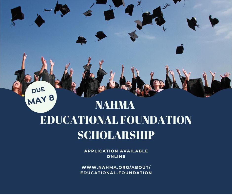 The 2026 NAHMA Educational Foundation scholarship season is open, and the online digital application is now available. To access the application, visit nahma.communityforce.com. The deadline for completed applications is 10 p.m. Eastern on May 8. nahma.org/wp-content/upl…