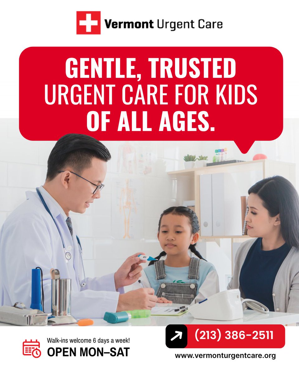 From infants to teens, we provide the compassionate care your children deserve. 

Learn more: bit.ly/3rGvEDo

#PediatricCare #TrustedCare #VermontUrgentCare