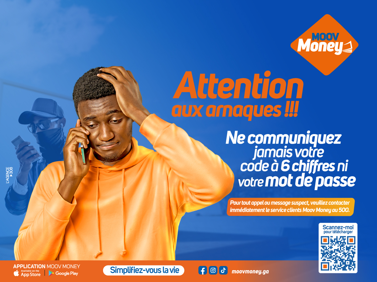 gt_officiel's tweet image. ⚠️𝗔𝘁𝘁𝗲𝗻𝘁𝗶𝗼𝗻 𝗮𝘂𝘅 𝗮𝗿𝗻𝗮𝗾𝘂𝗲𝘀 !!!

Votre code PIN et votre code d'accès à l'application Moov Money sont strictement confidentiels.

Ne les communiquez à personne sous aucune condition.

Pour d'infos, contactez le 500.

#MoovMoney
#securité
#arnaques